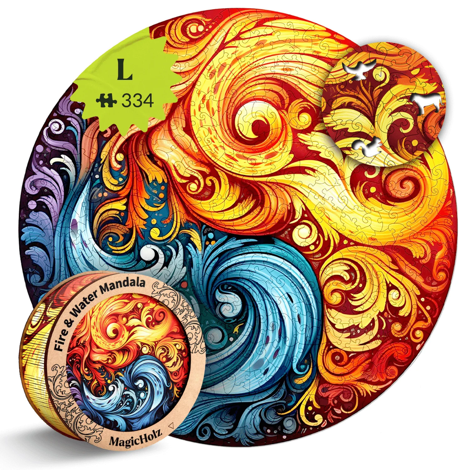 Feuer und Wasser | Mandala - Image 9