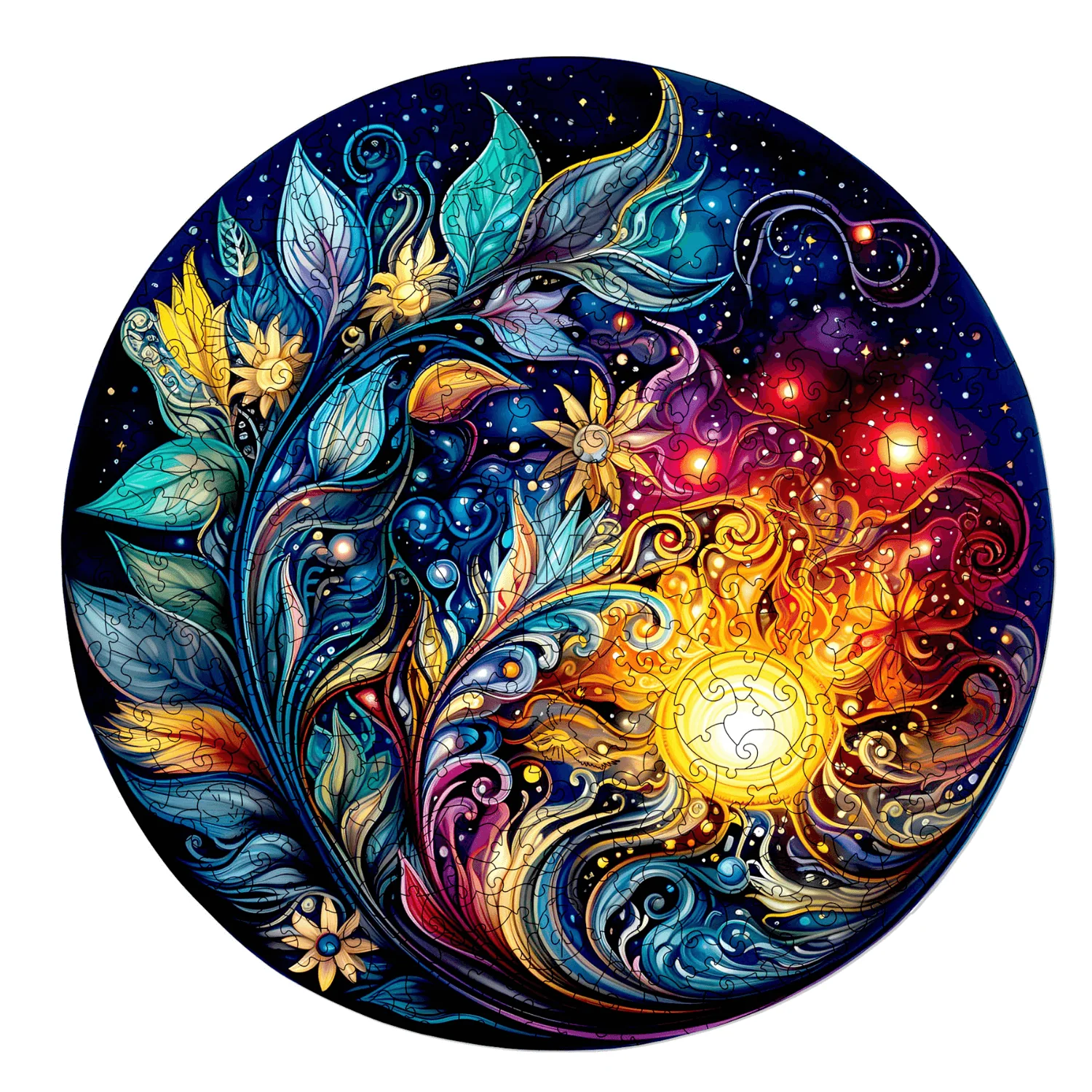 Mystische Blumen Galaxie Mandala - Image 8